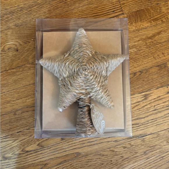 Woven Star tree topper nwt - Picture 3 of 3